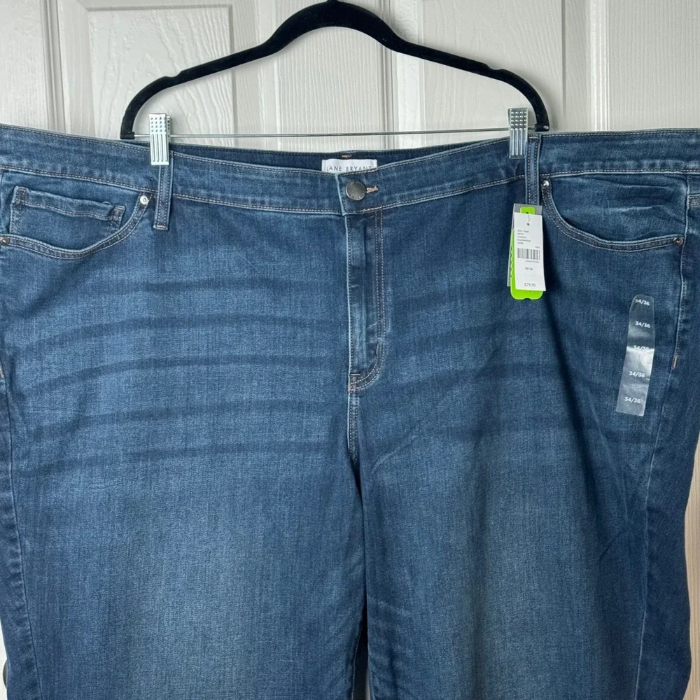 Lane Bryant Jeans Women 34/36 Blue Signature Fit Bootcut‎ Mid-Rise NEW